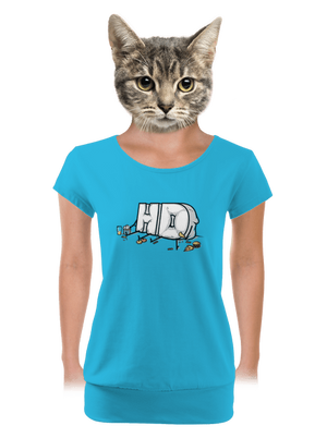 dámske tričko s lemom