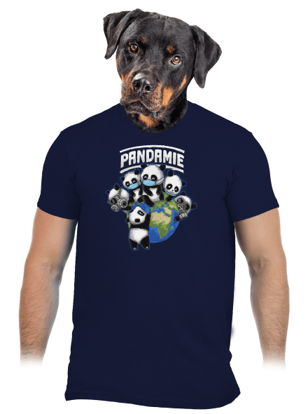 Pandamie pánske tričko Navy