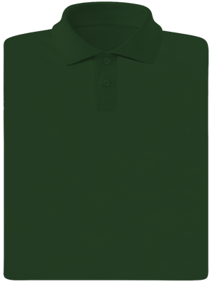 Bez potlače pánska polokošeľa Bottle Green Mal