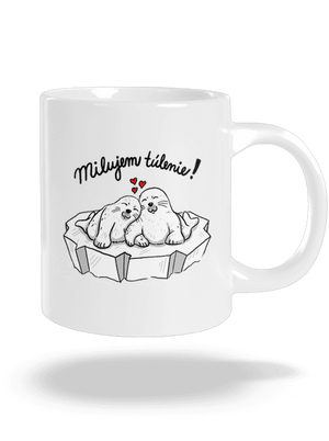 Milujem túlenie veľký hrnček White