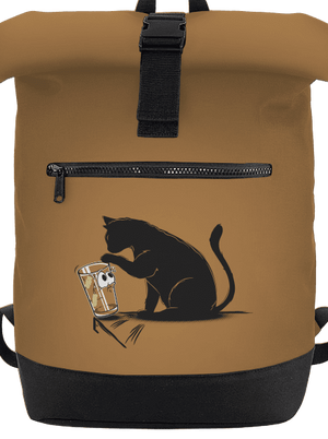 Mačka a pohár batoh Caramel