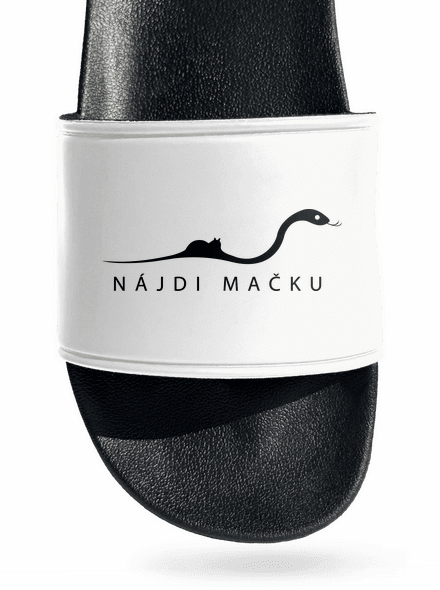 Nájdi mačku šľapky White