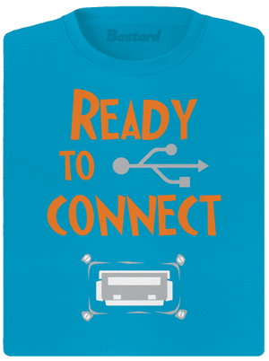 USB pripojenie dámske športové tričko Blue Atol