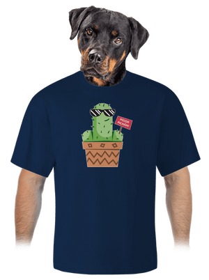 Pozor pichám unisex tričko oversized Midnight Blue