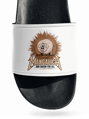 Mangalica šľapky White