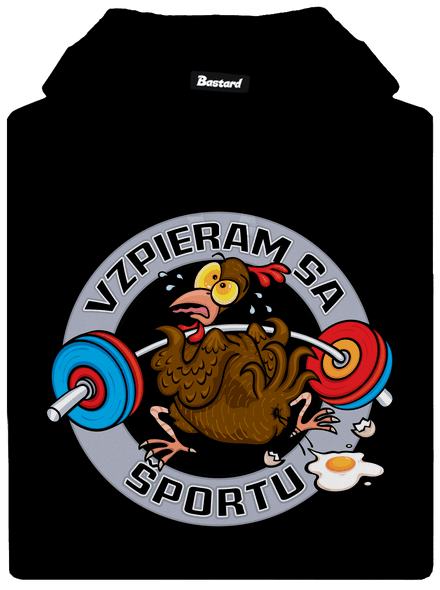 Vzpieram sa sportu dámska mikina klokanka Black