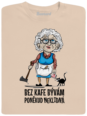 Neklidná bez kafe pánske tričko Sand