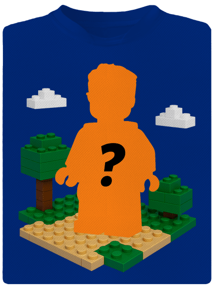 Lego z vlastnej fotky pánske športové tričko Royal Blue Mal