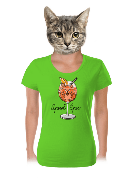 Aperol Špic dámske tričko Apple Green