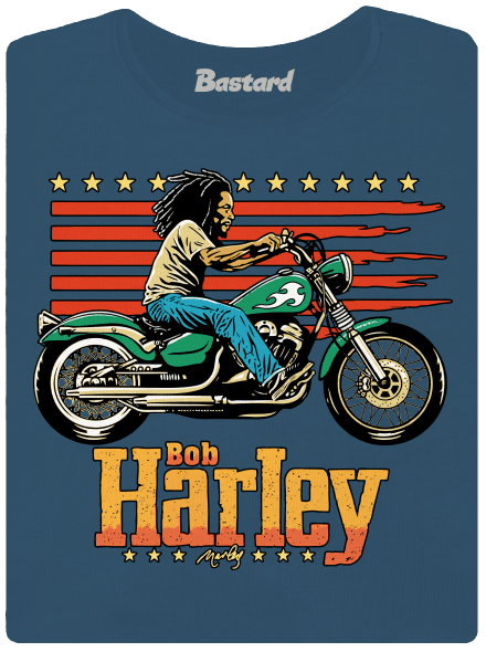 Bob Harley dámske tričko prémium Petrol Blue
