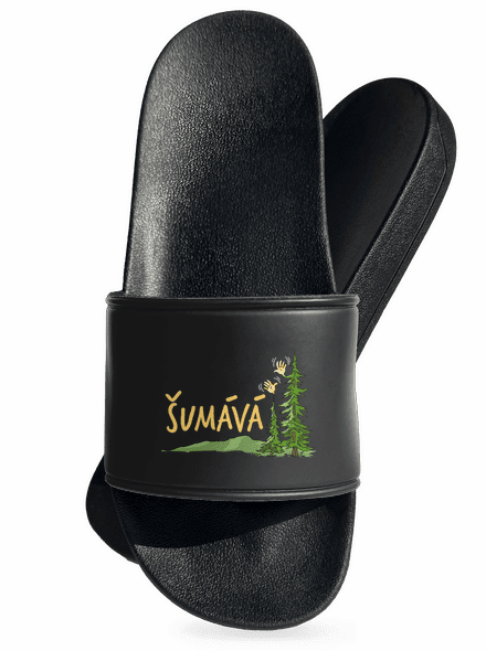 Šumává šľapky Black