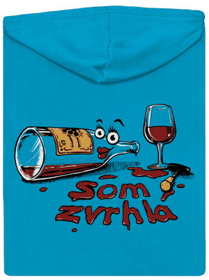 Zvrhlá dámska mikina na zips Blue Atol