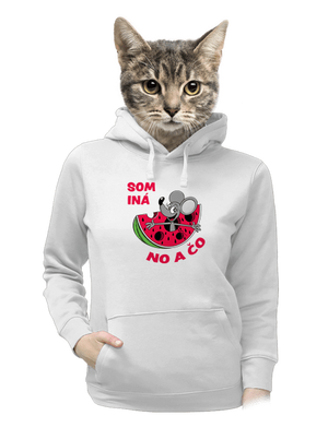 Som iná dámska mikina klokanka White