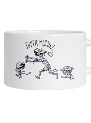 Super mumie hrnček makronka White