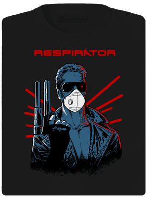 Respirátor dámske športové tričko Black