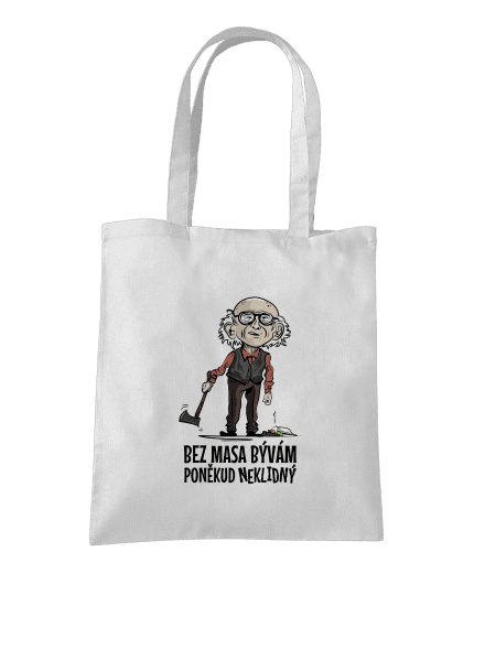 Neklidný bez masa taška White