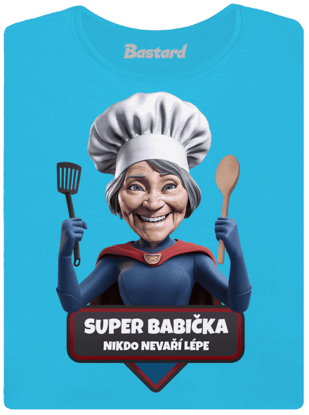 Super babička dámske tričko Blue Atol