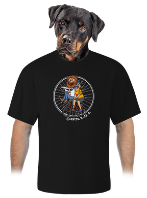 Cyklistický horoskop: Lev unisex tričko oversized Black