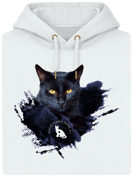 Kočičí tlapky: Čertík unisex mikina premium Snowwhite