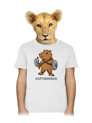 Kapybarbar detské tričko White