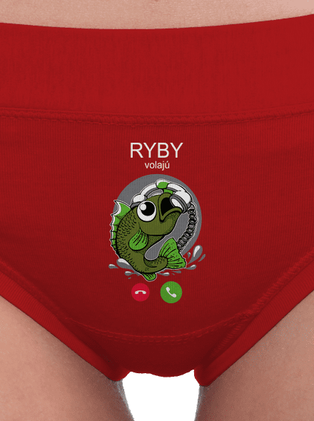 Ryby volají dámske nohavičky Red Mal