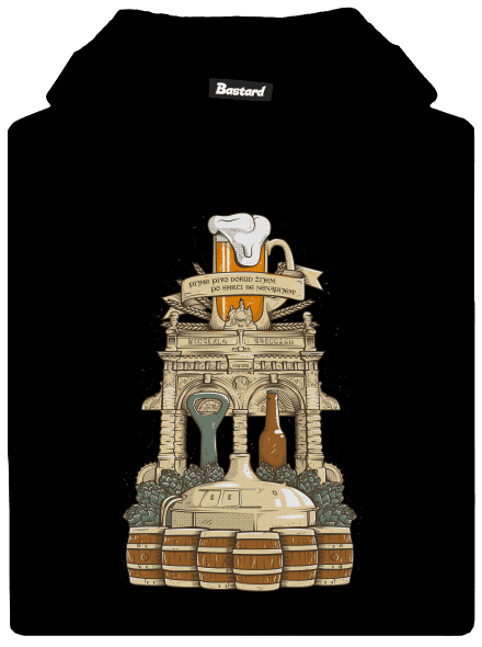 Pivný oltár detská mikina klokanka Black