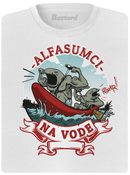 Alfasumci na vode dámske športové tričko White