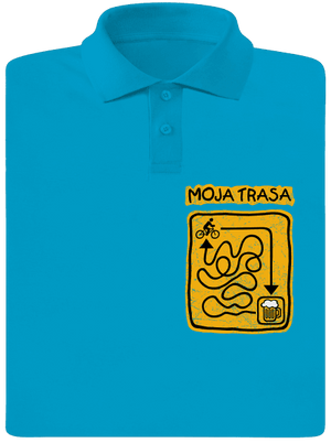 Moja trasa pánska polokošeľa Blue Atol