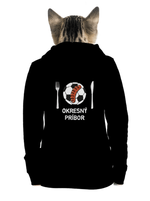 Okresný príbor dámska mikina na zips Black