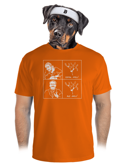 Cimrman: Copak jmelí pánske športové tričko Neon Orange