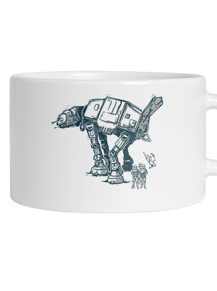 AT-AT hrnček makronka White