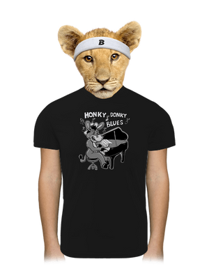 Honky donky blues detské športové tričko Black