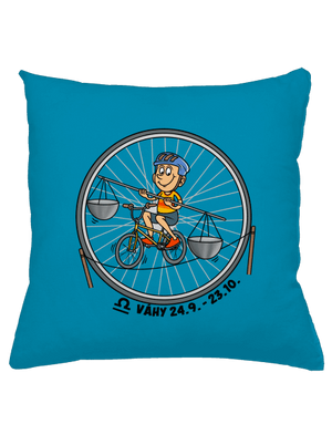 Cyklistický horoskop: Váhy vankúš Blue Turquoise