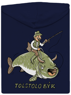 Tolstolobýk pánska mikina na zips Navy