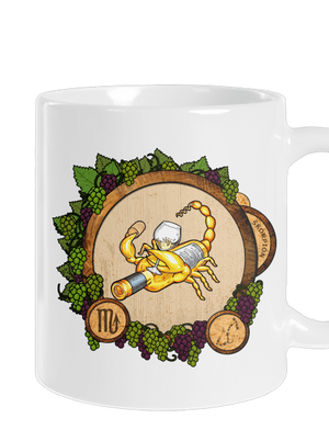 Vínny horoskop: Škorpión klasický hrnček White