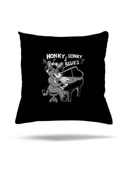Honky donky blues vankúš Black