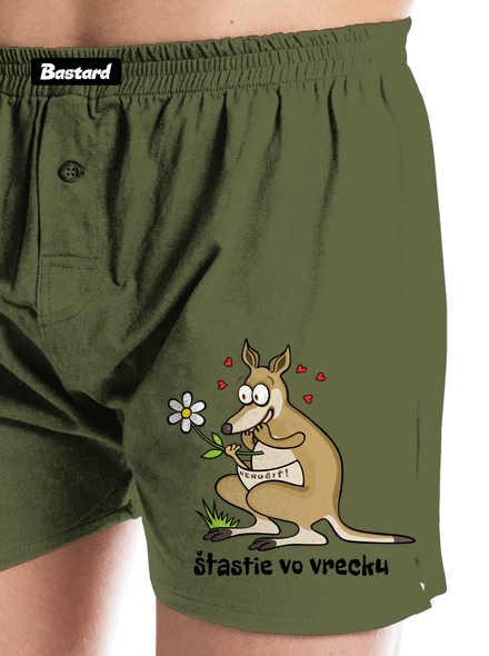 Šťastie vo vrecku pánske trenky Khaki