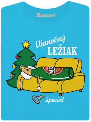 Vianočný ležiak dámske tričko s lemom Blue Atol