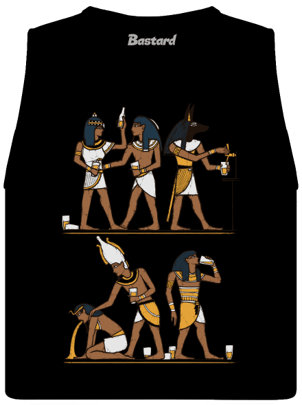Egyptská párty dámske tielko voľné Black