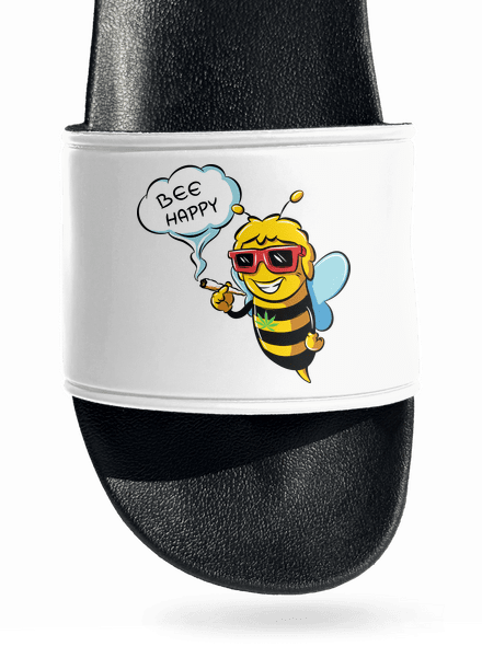 Bee happy šľapky White