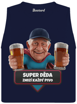 Super dedo dámske tielko voľné Navy