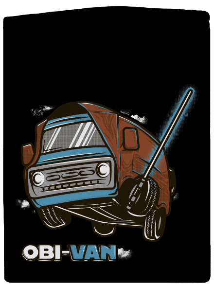 Obi Van dámska mikina na zips Black