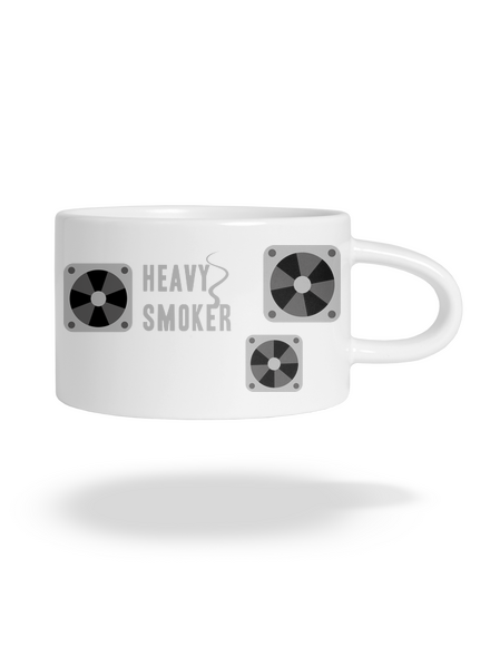 Heavy smoker hrnček makronka White