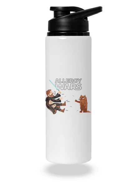 Allergy Wars flaša na vodu White