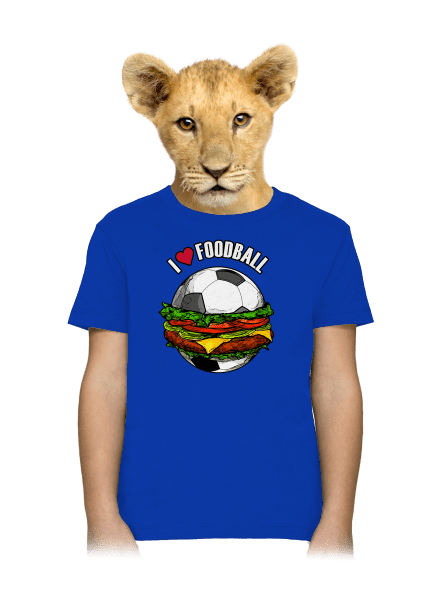 Foodball detské tričko Royal Blue