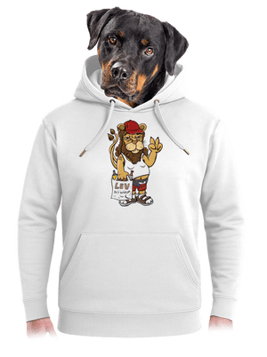 Lvíček unisex mikina premium Snowwhite