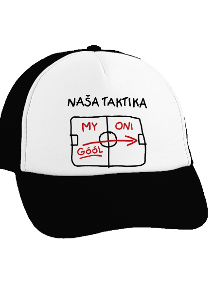 Naša taktika šiltovka truckerka Black cap