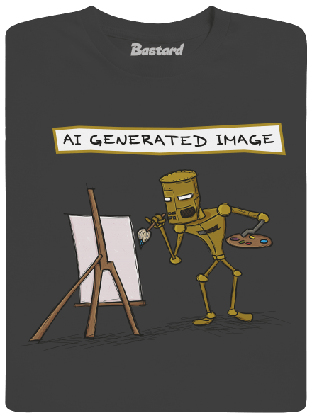 AI generated image pánske tričko Dark Grey