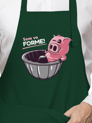 Vo forme zástera Bottle Green