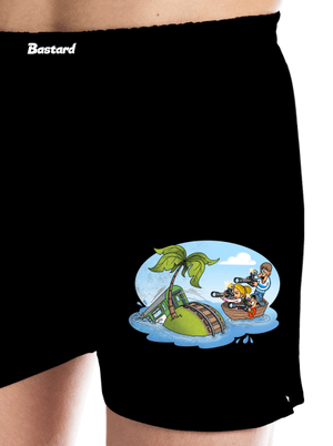 Ostrov železnice pánske trenky Black